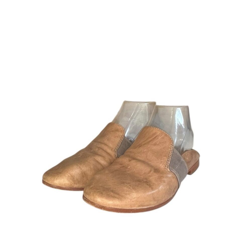 Frye Terri Gore Mule Womens Shoes Distressed Italian Leather Flats Sz 6M - Picture 2 of 7